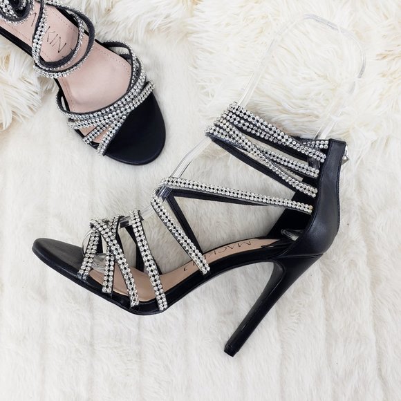 mac j Shoes - Black multi strap high heel shoes
